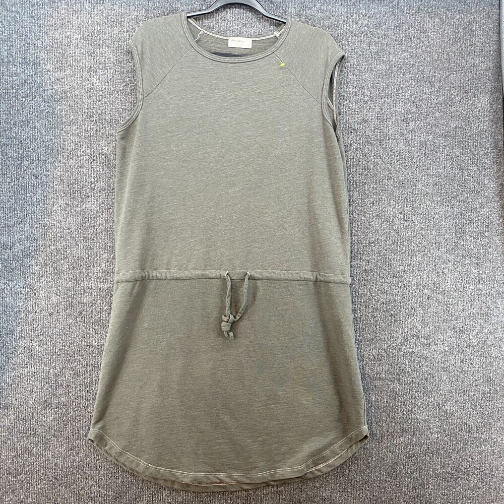 Allen Allen Dress Womens L Gray Shift Round Neck Sleeveless Casual Lounge Ladies